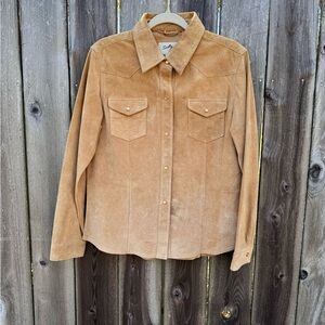 Vintage suede shirt/ shacket